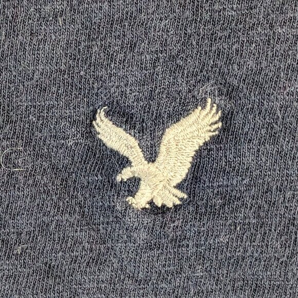 AMERICAN EAGLE SEVENTY SEVEN MEN'S LONG SLEEVE SHIRT XXL DARK NAVY BLUE - Picture 5 of 15